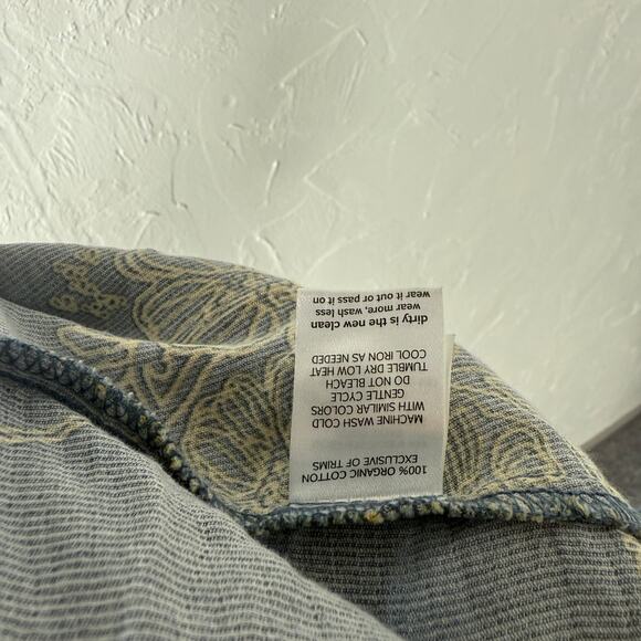 Toad & Co. Manzana Women's Shirt Large Floral Button Front Tank Organic G3-17 - Picture 6 of 6